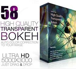 58张高清散景光斑图片：58 Bokeh High Quality Transparent